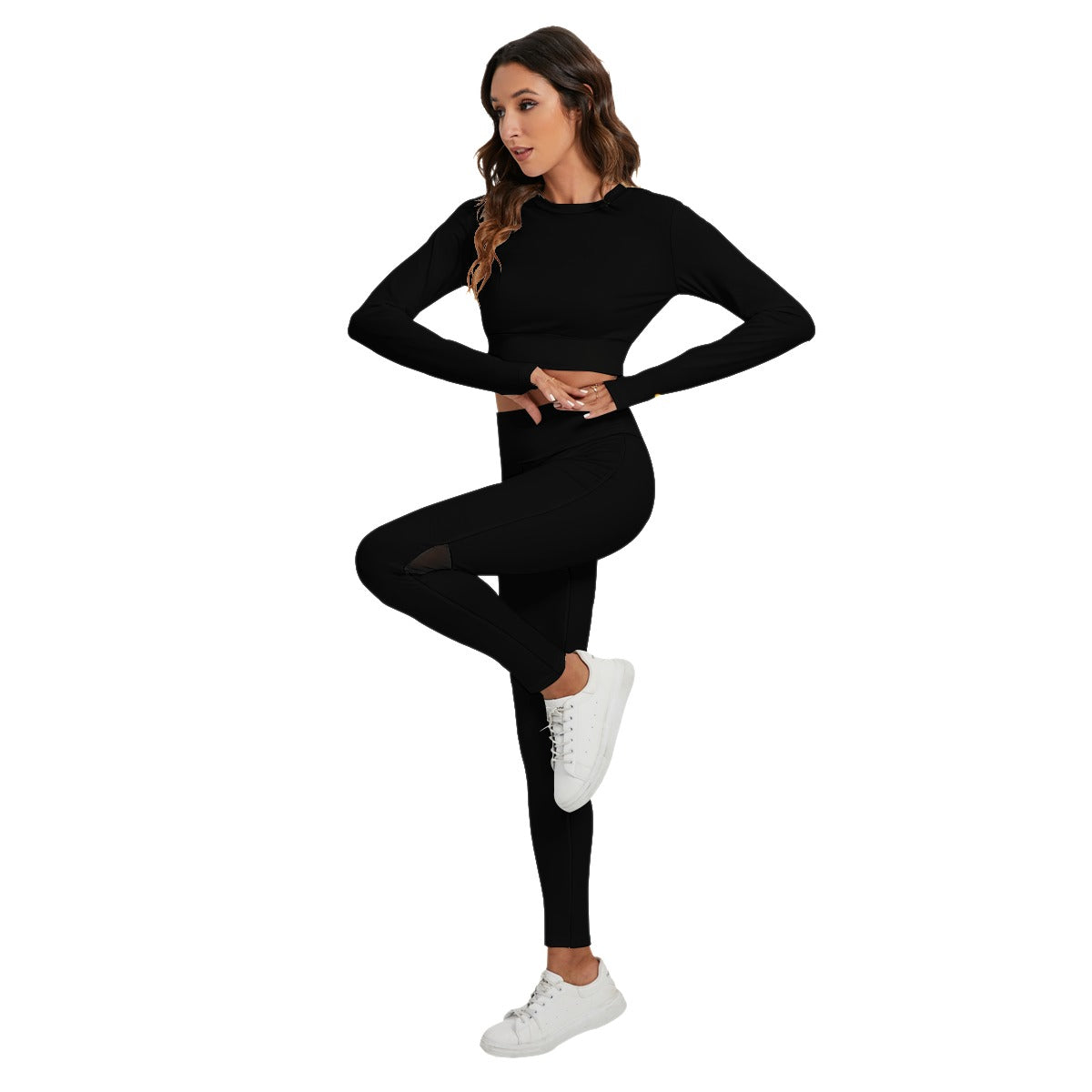 Backless Top And Leggings Sport Set