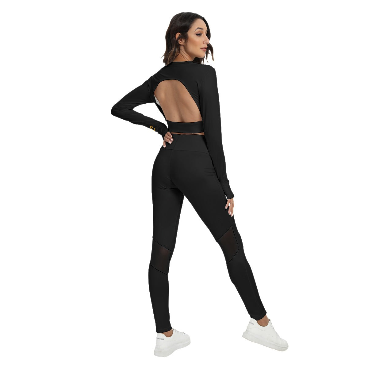 Backless Top And Leggings Sport Set