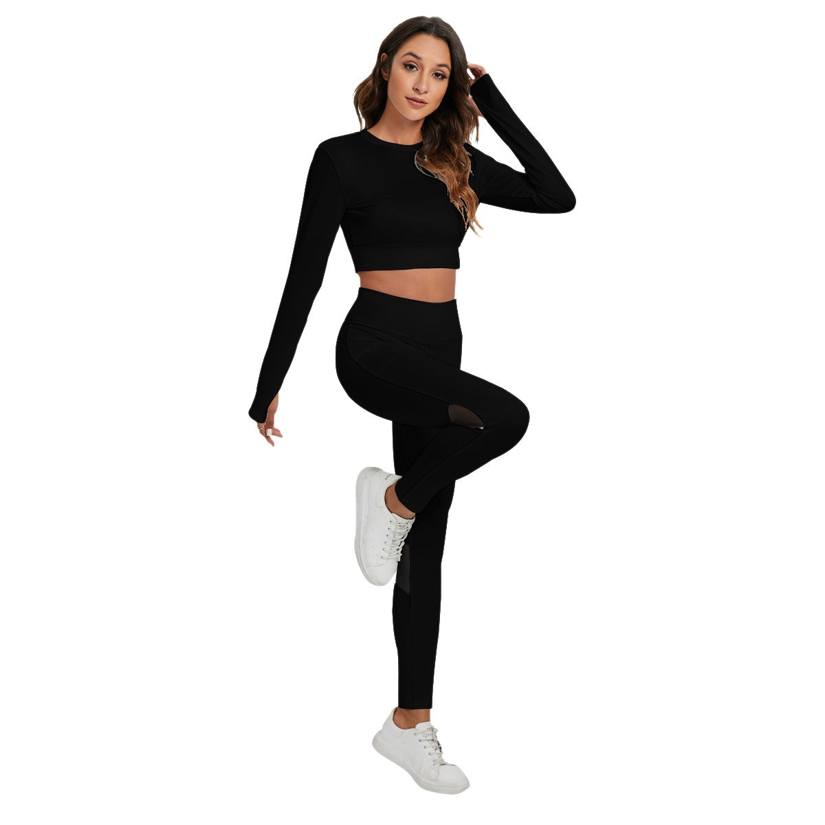 Backless Top And Leggings Sport Set